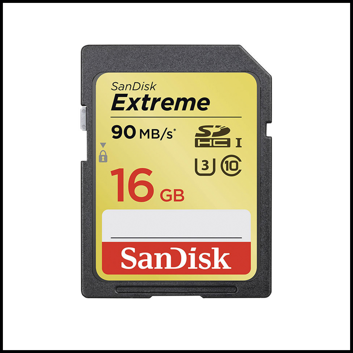 SanDisk 16GB SD Extreme UHS-I U3 90MB/s geheugenkaart