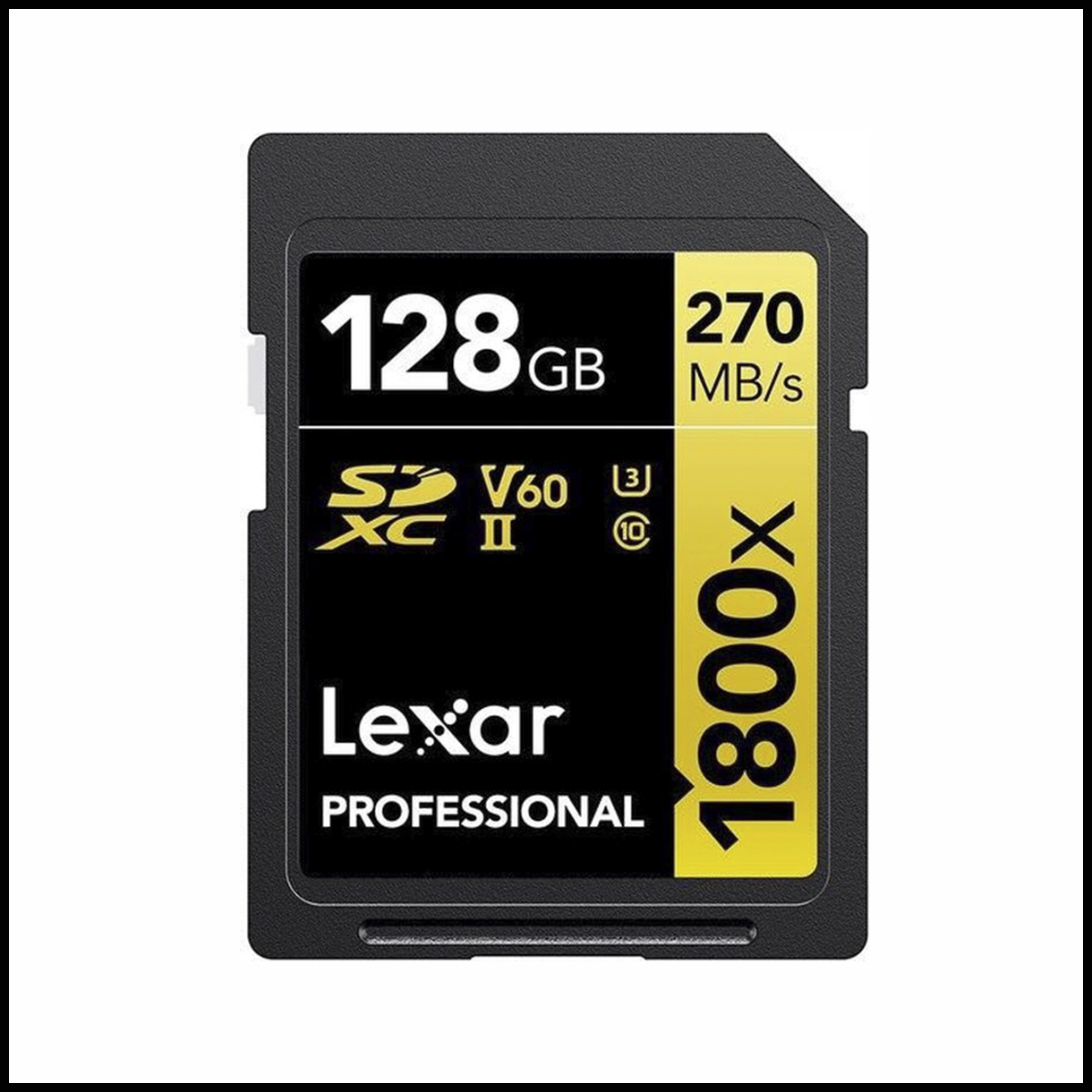 Lexar Professional SDXC 128GB 1800x UHS-II V60 gold
